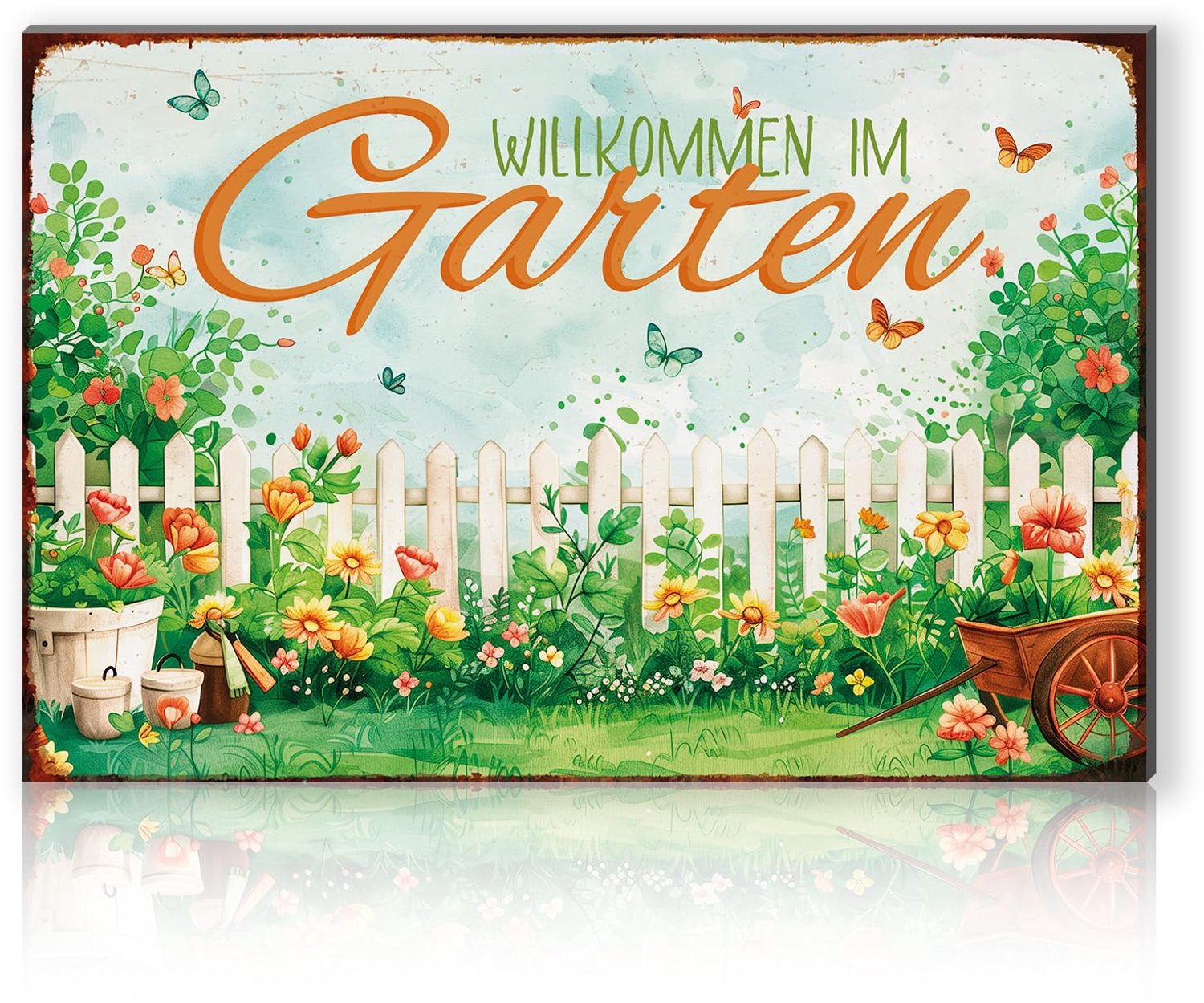 Tuinbord 30 x 20 cm van Aluminium Composiet