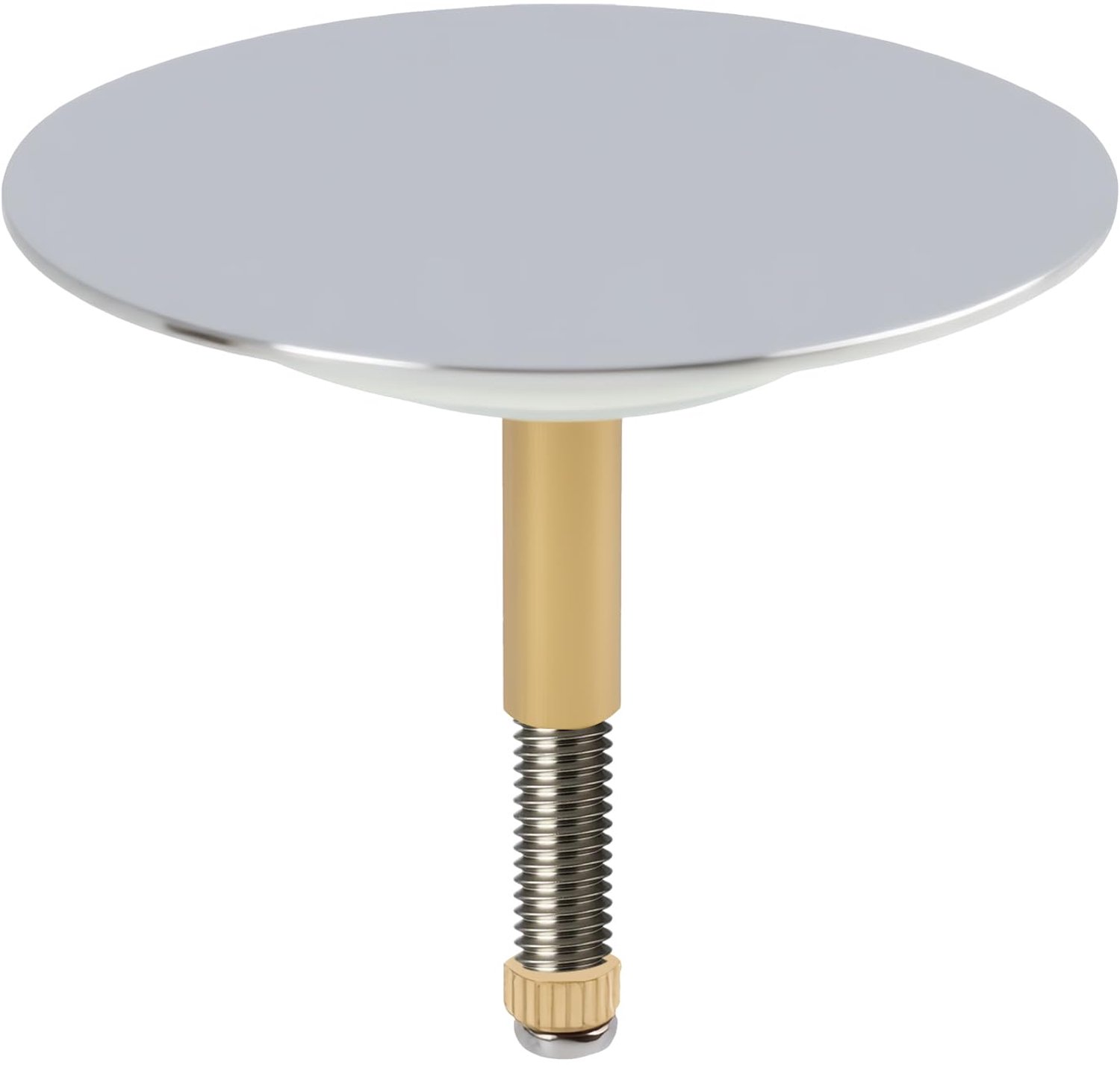Pop-up Badkuipstop 72 mm van Verchroomd Messing