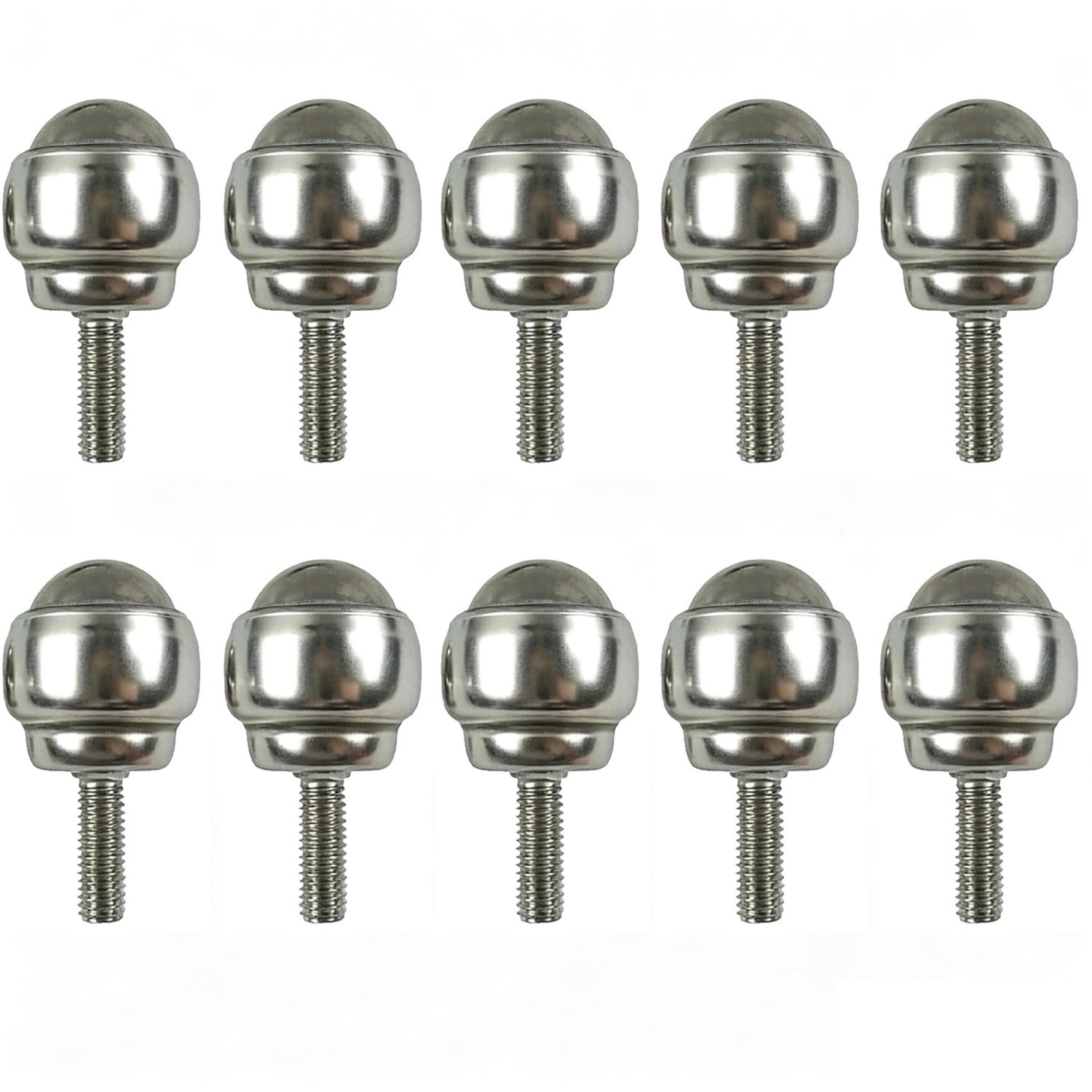 10 Stuks Swivel Ball Wheels - Carbon Stalen Zwenkwielen voor Meubilair