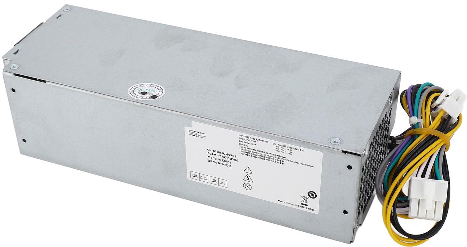 Computervoeding 240W - Compatibel met Optiplex 3040/3046/3250/3650/3656/5040/7040 - Schokbestendig - Veilig in gebruik - Aansluitingen P1 8-pins ATX - Voeding