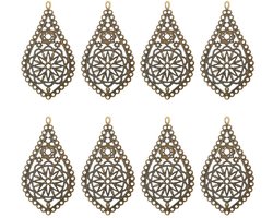 20 Stuks Filigraan Connector Charms voor Juwelen