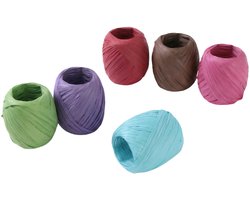 Set van 6 Raffia Touwrollen voor Verpakking