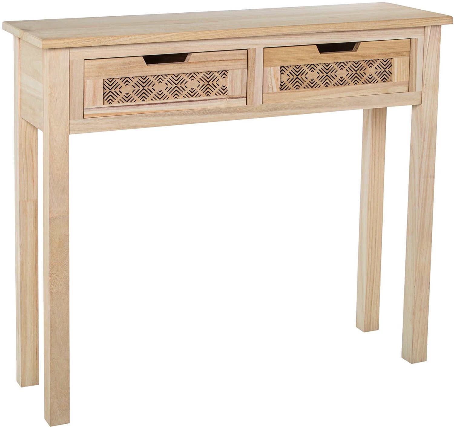 Console Tafel met 2 Lades van Natuurlijk MDF Hout