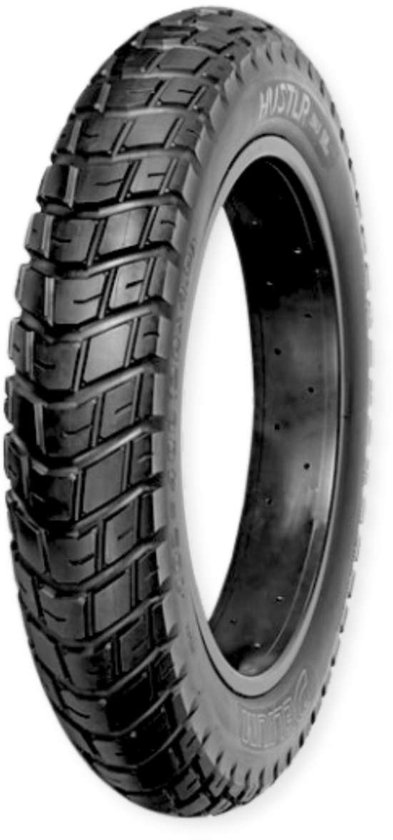 Zwarte Delium Hustlr fatbikeband, 20x4.00, met grof noppenprofiel voor optimale grip.