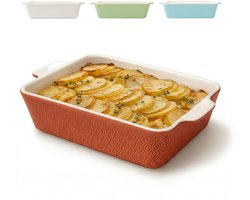 Praknu Ceramic Casserole Large 28cm - Ovenschaal voor Lasagna, Tiramisu & Gratin