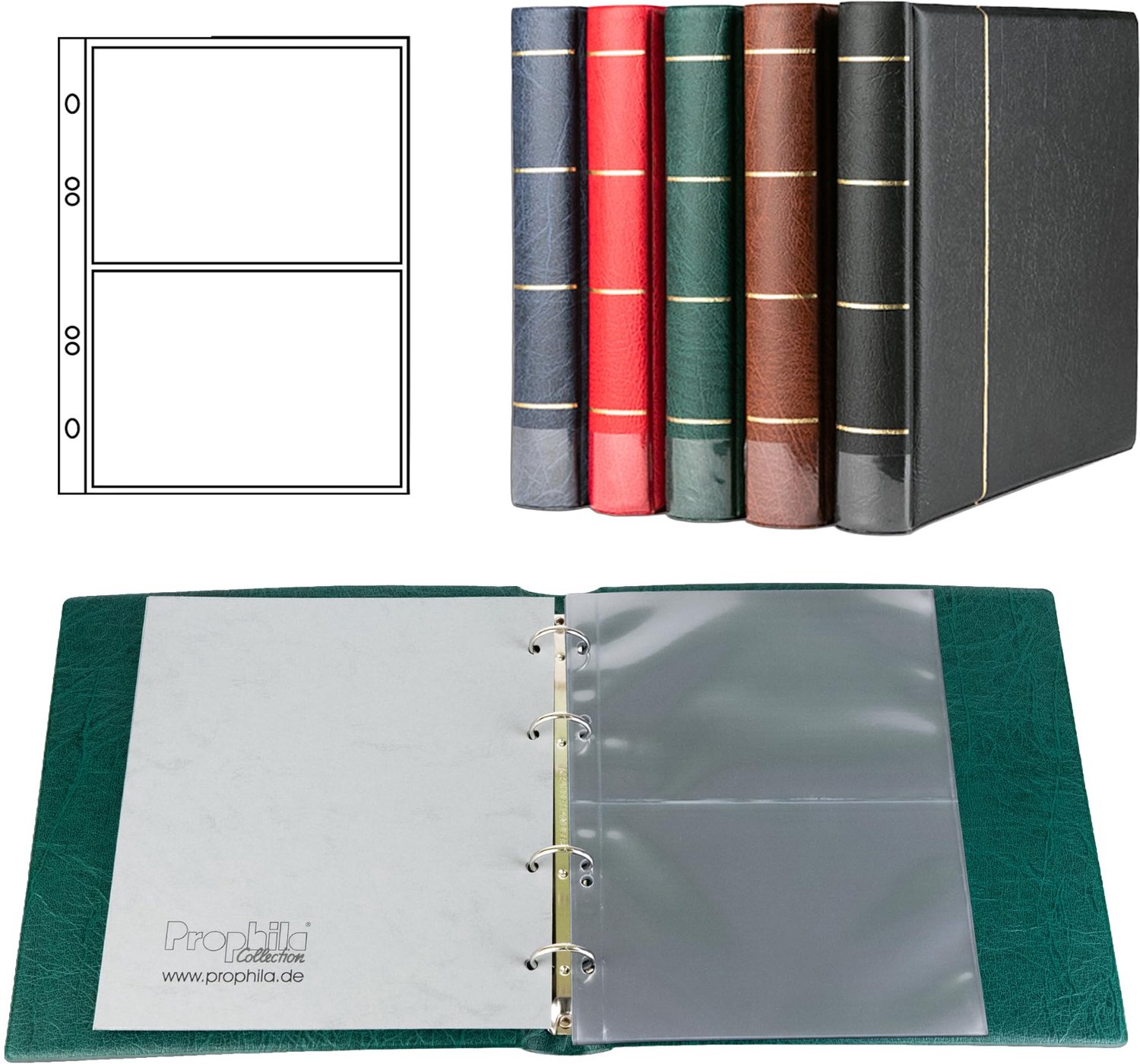 Postkaart Album met 20 Pockets voor 40 Postkaarten