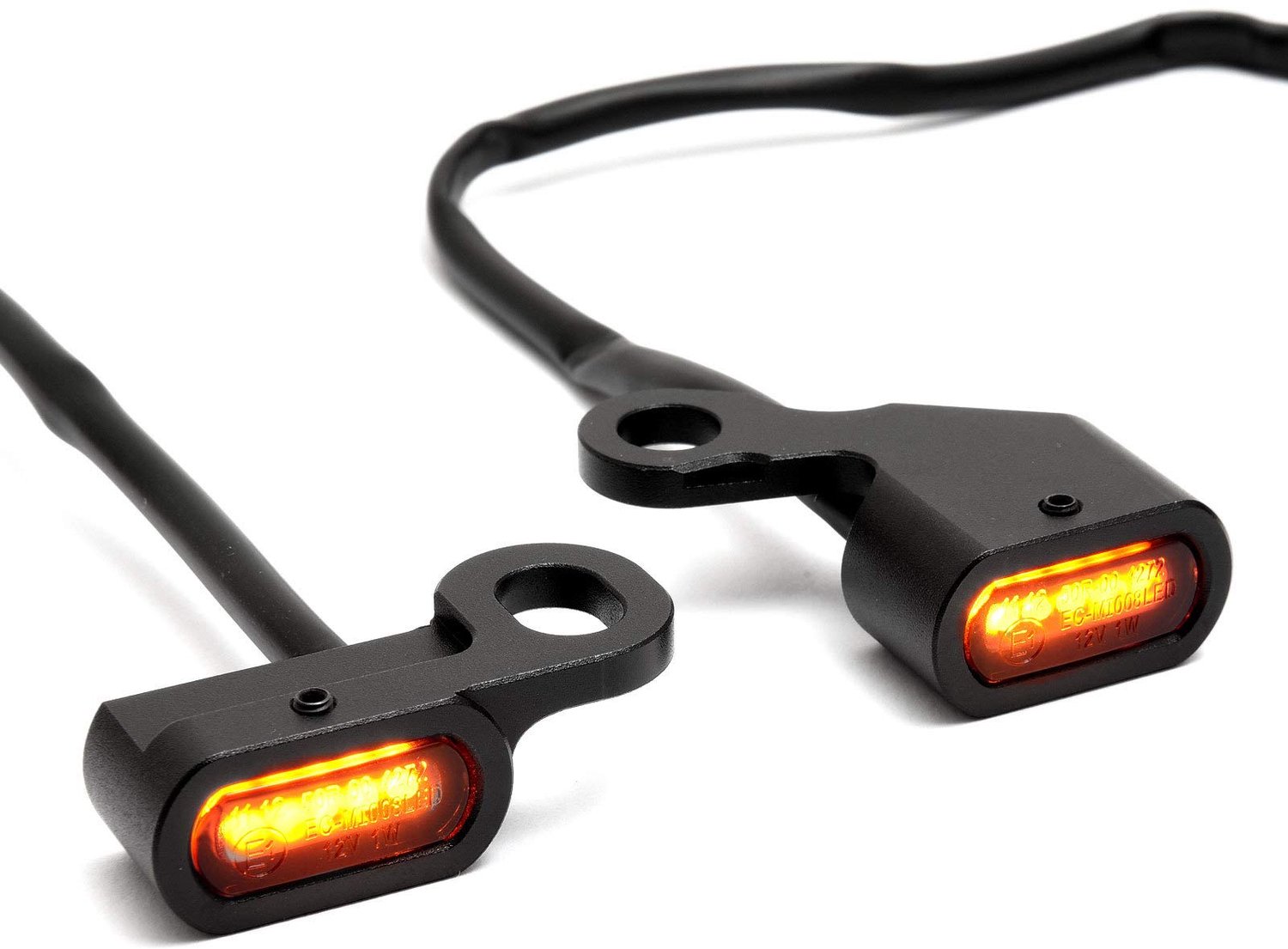 Mini LED Richtingaanwijzers voor Motoren, Zwart