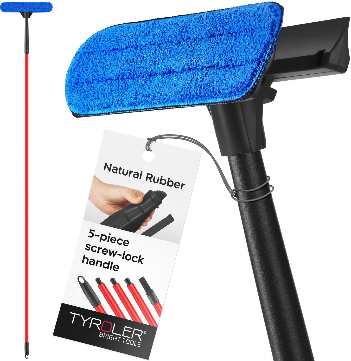 2-in-1 Ramenreiniger met Uitschuifbare Steel