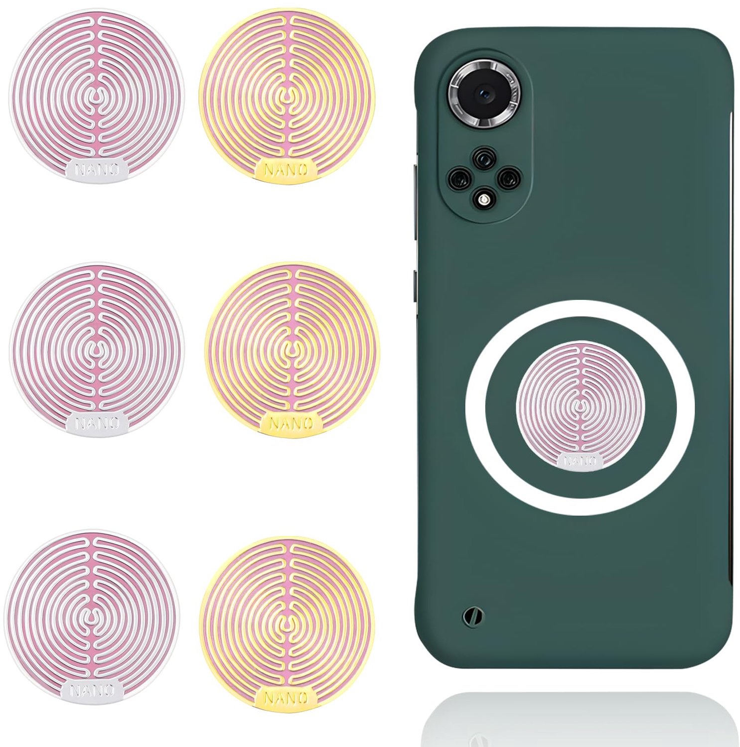 Stralingsbeschermende Stickers voor Elektronische Apparaten - Set van 6