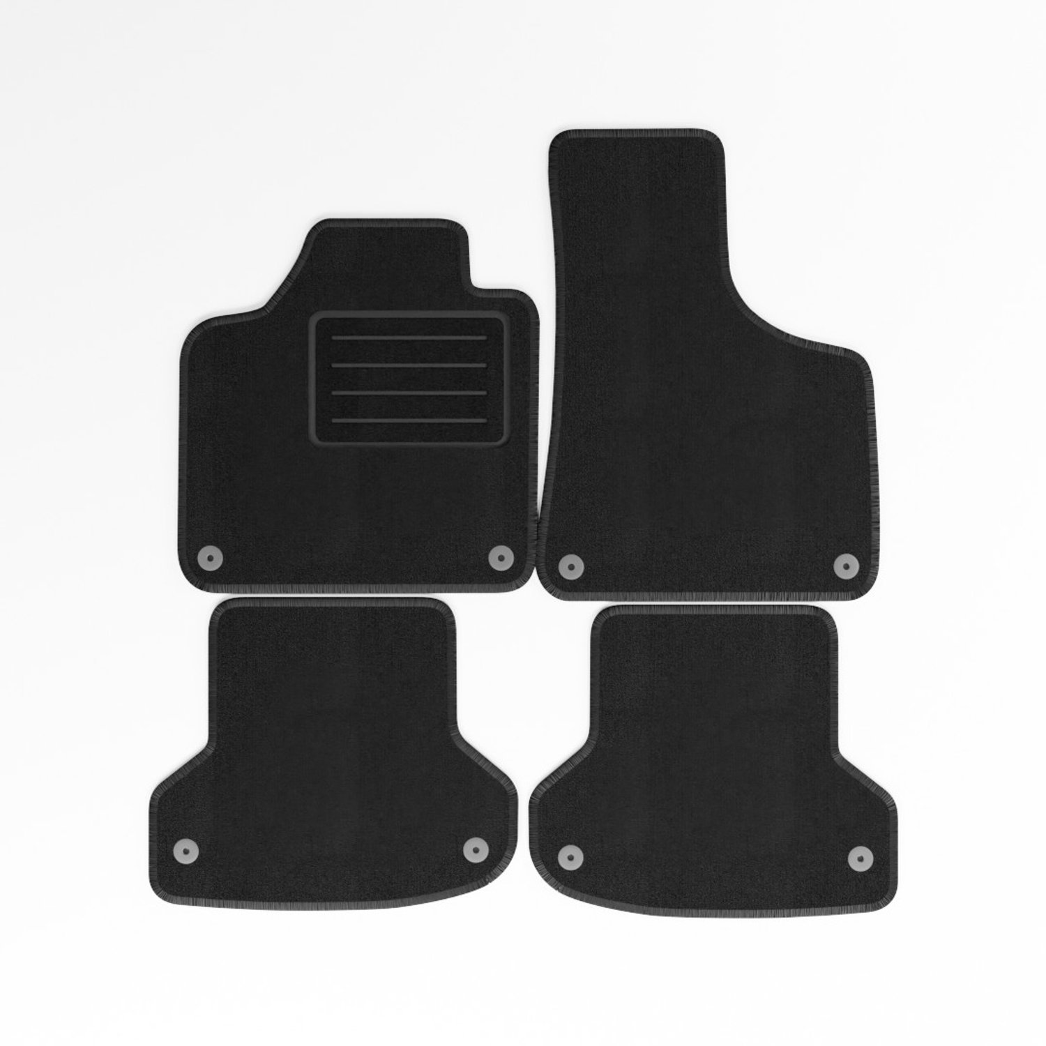 Mats4all | Naaldvilt automatten passend voor Audi A3 2003-2011 | Antislip | Met versterking | 4-delig | Automatten | Mattenset