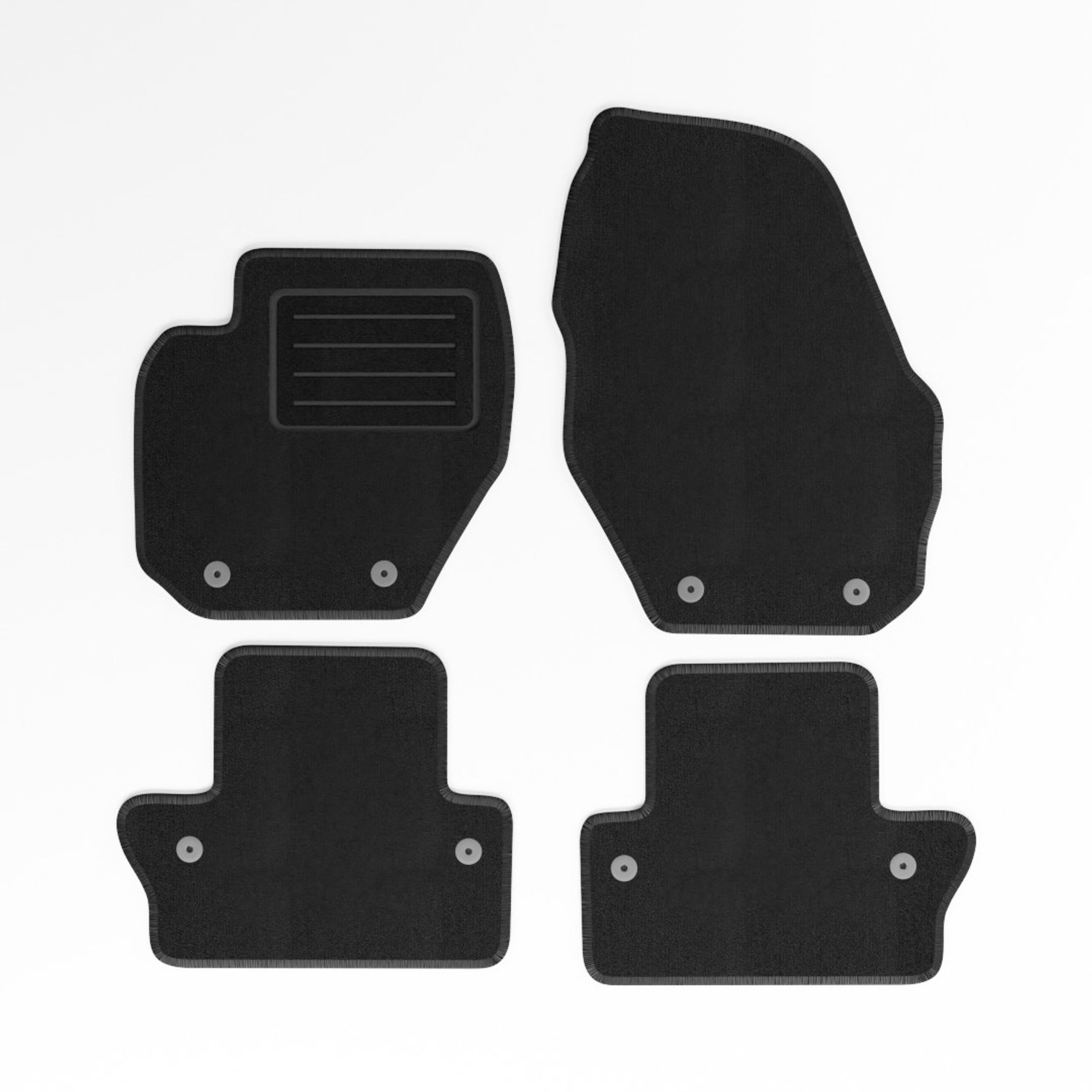 Mats4all | Naaldvilt automatten passend voor Volvo S60 2011-2018 | Antislip | Met versterking | 4-delig | Automatten | Mattenset