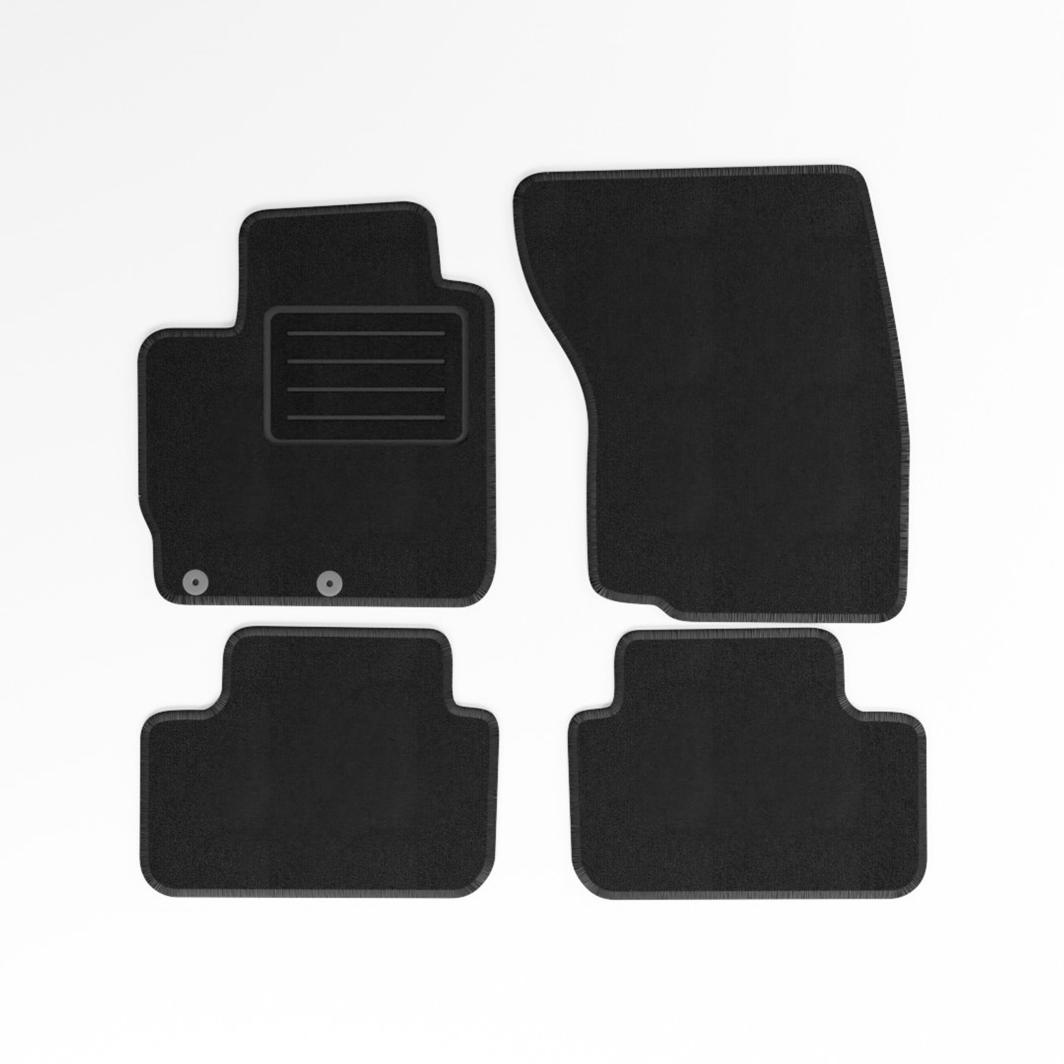 Mats4all | Naaldvilt automatten passend voor Mitsubishi ASX 2010-2023 | Antislip | Met versterking | 4-delig | Automatten | Mattenset