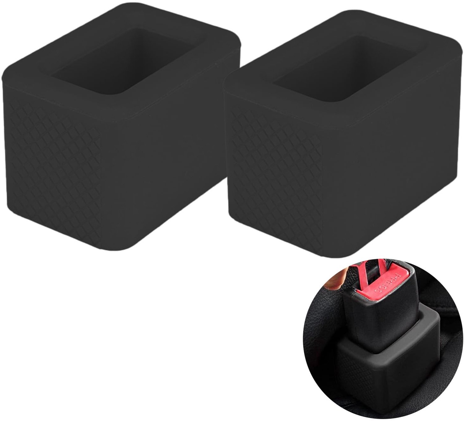 2 Stuks Autogordel Buckle Houder - Eenvoudig Vastmaken van de Gordel