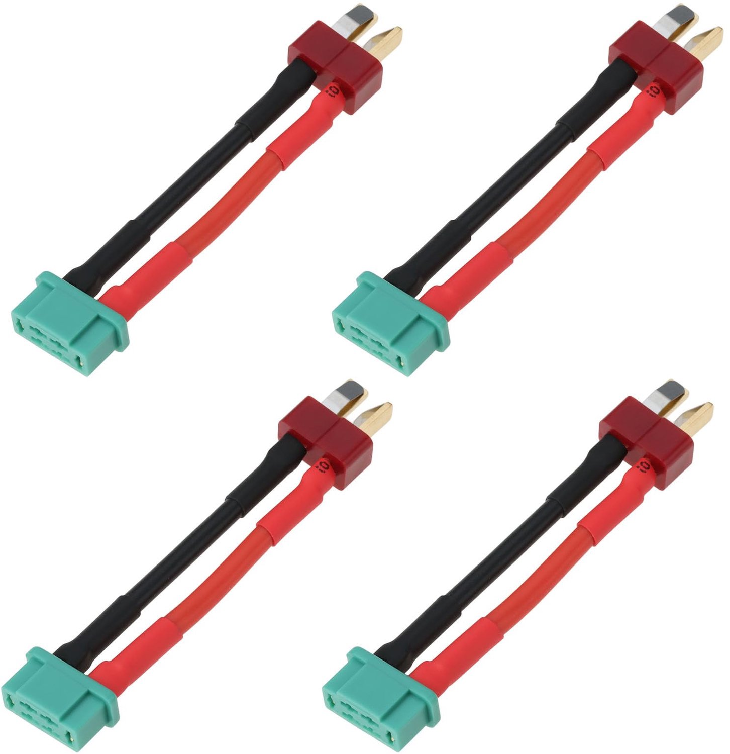 4 Stuks MPX naar T-Plug Adapterkabels