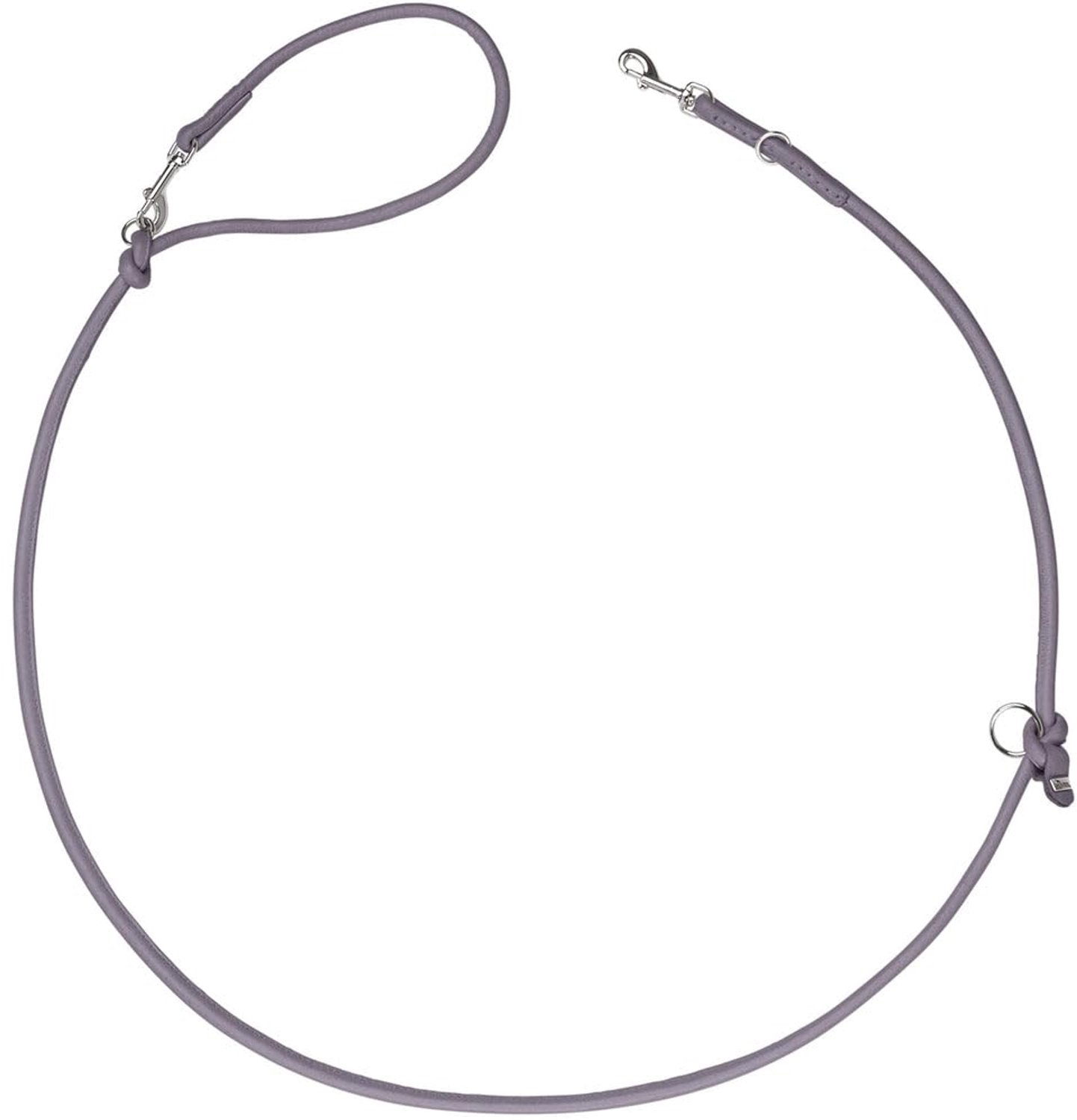 Verstelbare hondenriem Round - Lilac grijs - Voor kleine honden