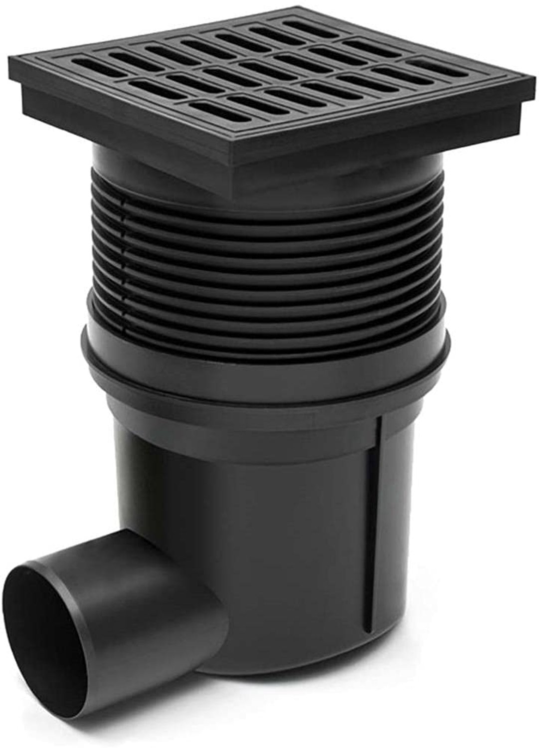 Waterafvoer met vuiltrap - Zwart 150 x 150 mm