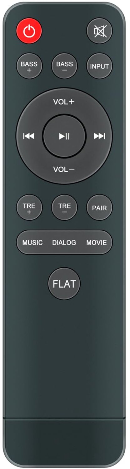 Vervangende Afstandsbediening voor 2.1 Soundbar