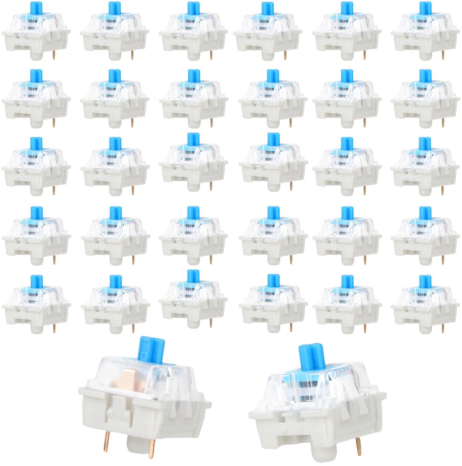 Set van 80 Mechanische Toetsenbord Switches Blauw