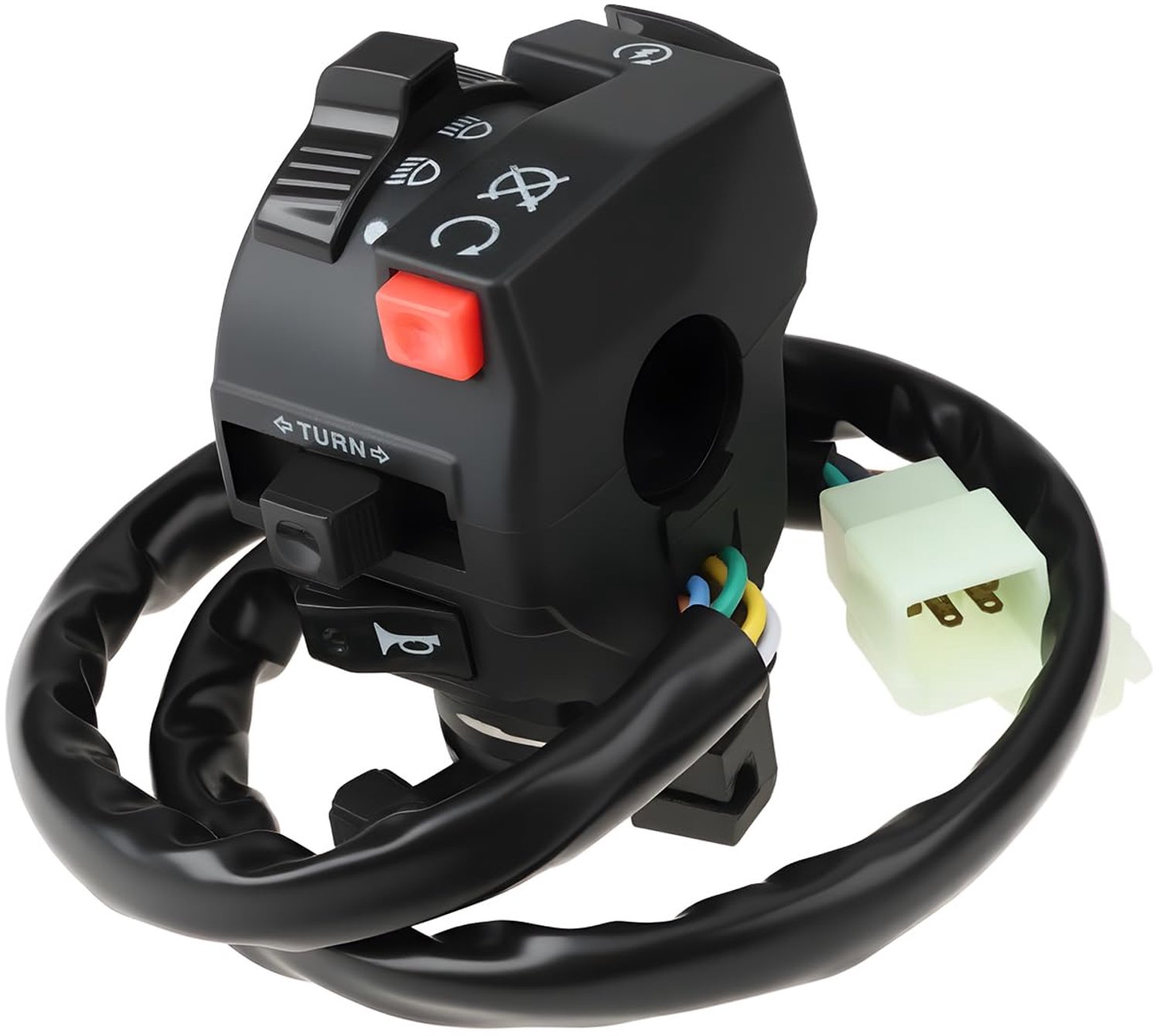 Knipperlicht Links - Stuurschakelaar Vervangend - Zwart - Motorfietsen - Geschikt voor Jinling 21B 250cc, 931E 276 300cc en 923 Trike...