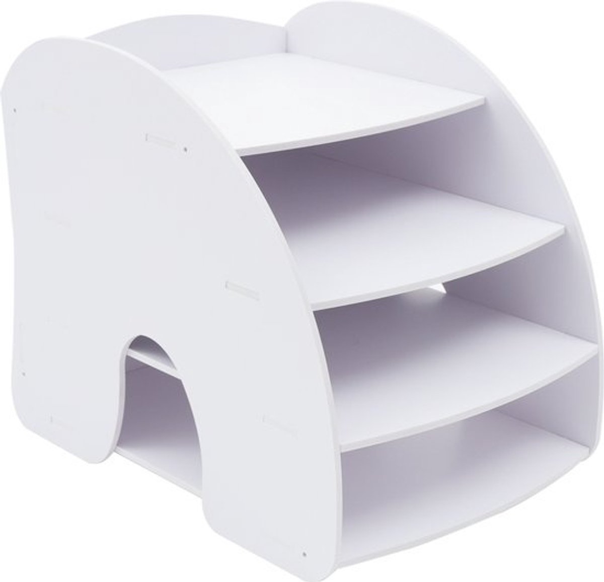 Documentenopberger - Bureau-organizer - Bureau organiseren - Verstevigd PVC-schuim - 25 x 35 x 29 cm - Wit