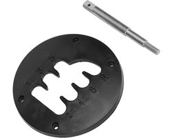 Pookknoppen - Schakelplaat - modificatie voor korte shifter - middenplaat voor korte shifter met 95 mm hendel geschikt voor Thrustmaster TH8a-versnellingsaccessoires