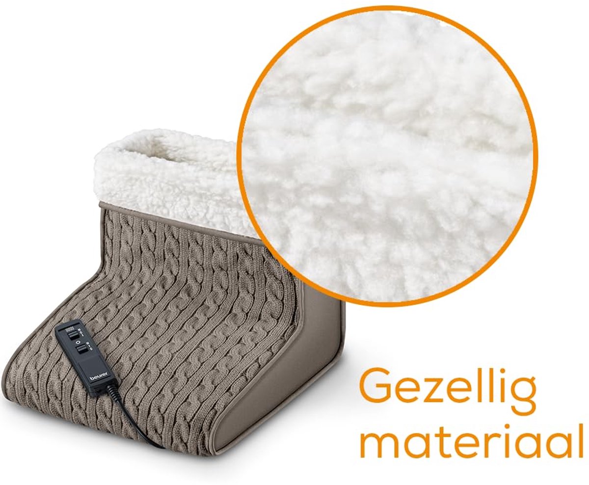 Voetenwarmer met Massage – 2 Warmtestanden – 2 Massagestanden – Wasbare Voering – Tot Maat 47 — cadeau in Verzorging - foto 3