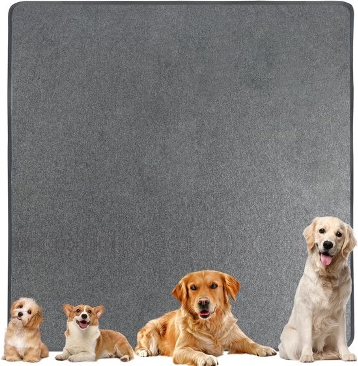 Herbruikbare en wasbare hondentrainingspads - Superabsorberende antislip puppy pads - Voor honden, kittens en cavia's - 182 cm x 182 cm