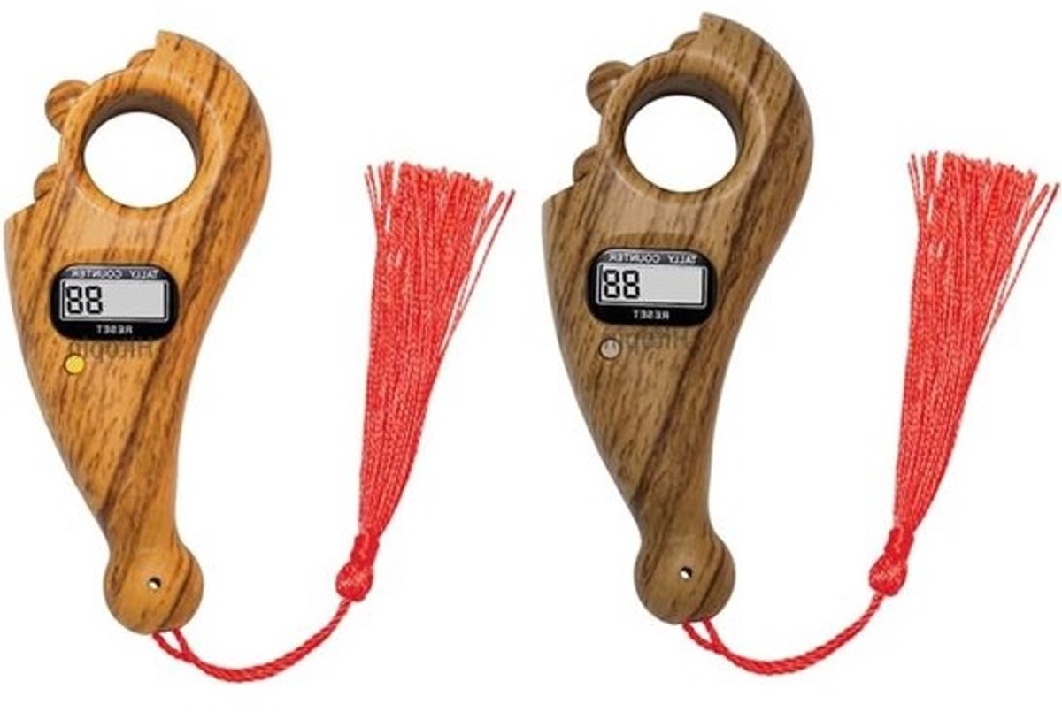2 stuks digitale tellers met boeddhakralen - voor meditatie en gebed
