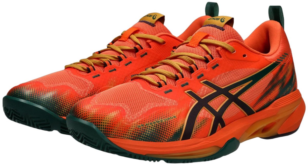 ASICS Sonicsmash FF Indoor Sportschoen Energy /Dark Aubergine Oranje