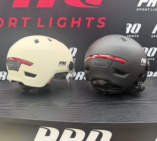 Fietshelm Dames Heren Clearview Helm vizieren & verlichting Fiets E-bike Speed Pedelec NTA 8776 Large Zwart — afbeelding 2