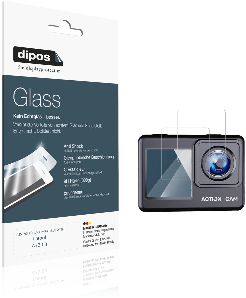 dipos – 2x Pantserfolie geschikt voor fceoul A3B-03 Buitenkant | 9H Screenprotector