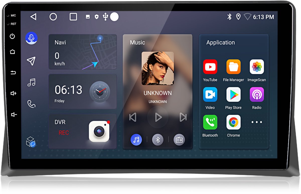 Junsun Android 15 Autoradio Geschikt voor VW T5 Multivan Transport - 1+32GB - DAB+, GPS-Navigatie - Bluetooth - WiFi - RDS - 10.1-inch Touchscreen - DSP
