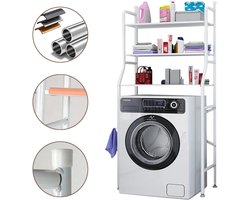 Planken Boven De Wasmachine - Waterdichte Opbergplank - Multifunctionele Opbergplank - Opbergrek Verticaal - Met 3 Planken