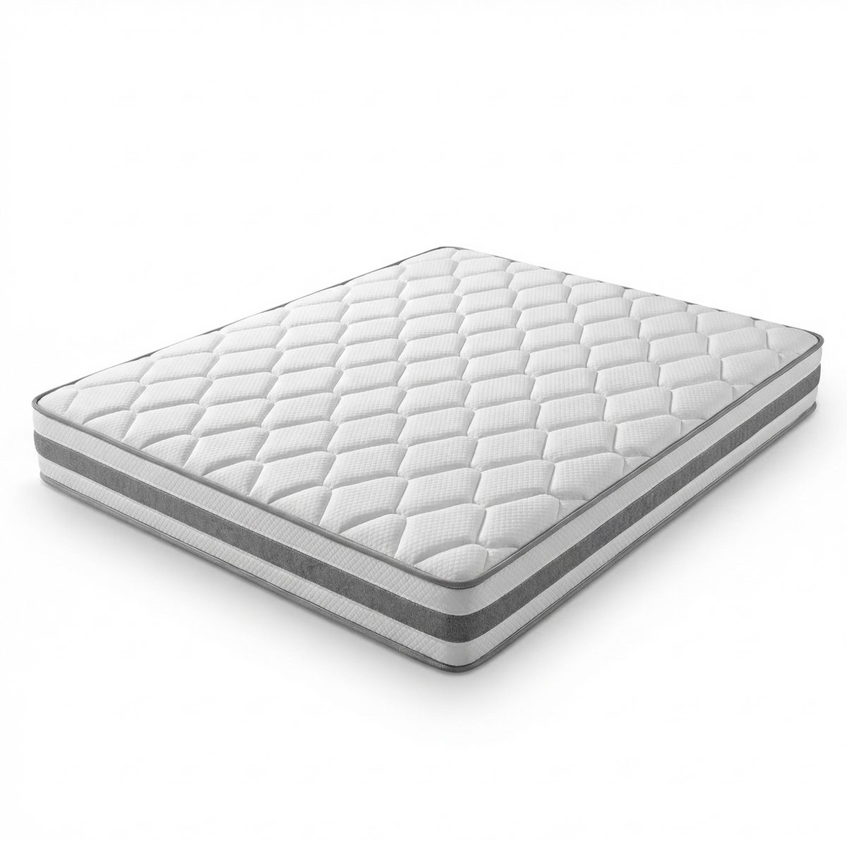 MODENUIT Matras – 90 x 200 cm, 25 cm Hoog – 7-Zone Pocketvering – Schuim en Polyester – Wit – Voor Volwassenen