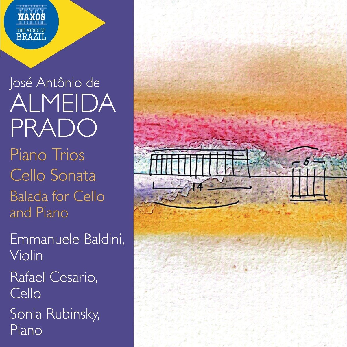 Emmanuele Baldini, Rafael Cesario, Sonia Rubinsky - Almeida Prado: Piano Trios; Cello Sonata; Balada For Cello And Piano (CD)