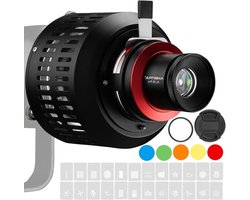 Conische snootkit met 50mm-lens voor Bowens-vatting, voor videostudio’s, geschikt voor ledverlichting en Aputure Amaran 100X/D 200D/X, Godox