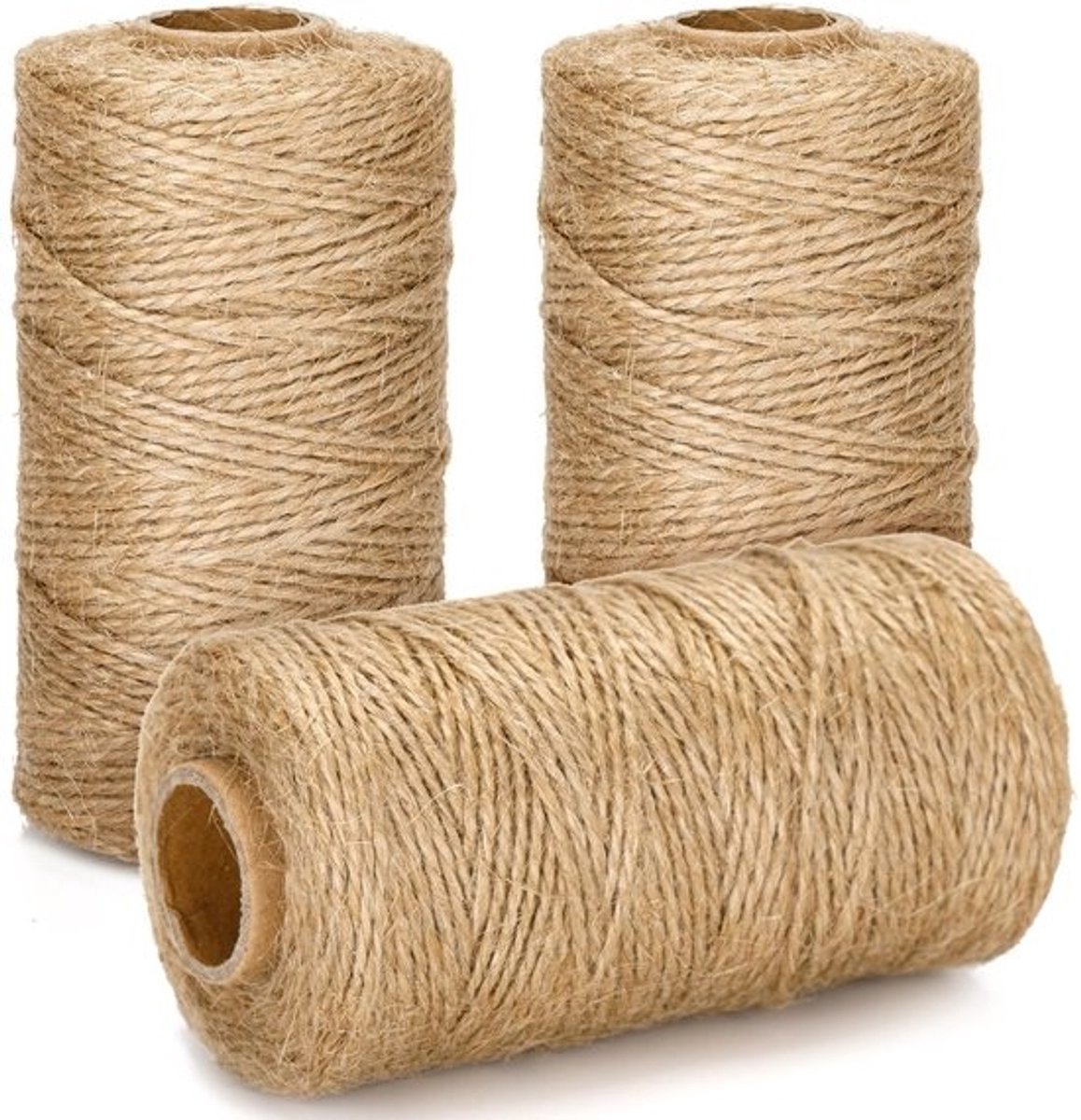 Dailygoods - Natuurlijk Jute Koord 1,5 mm x 300 m voor Handwerk en Tuinieren