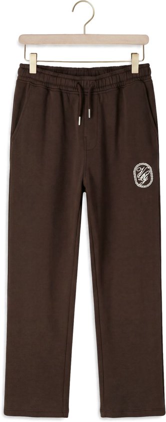 Bruine joggingbroek met trekkoord en Vingino-logo op de zijkant.