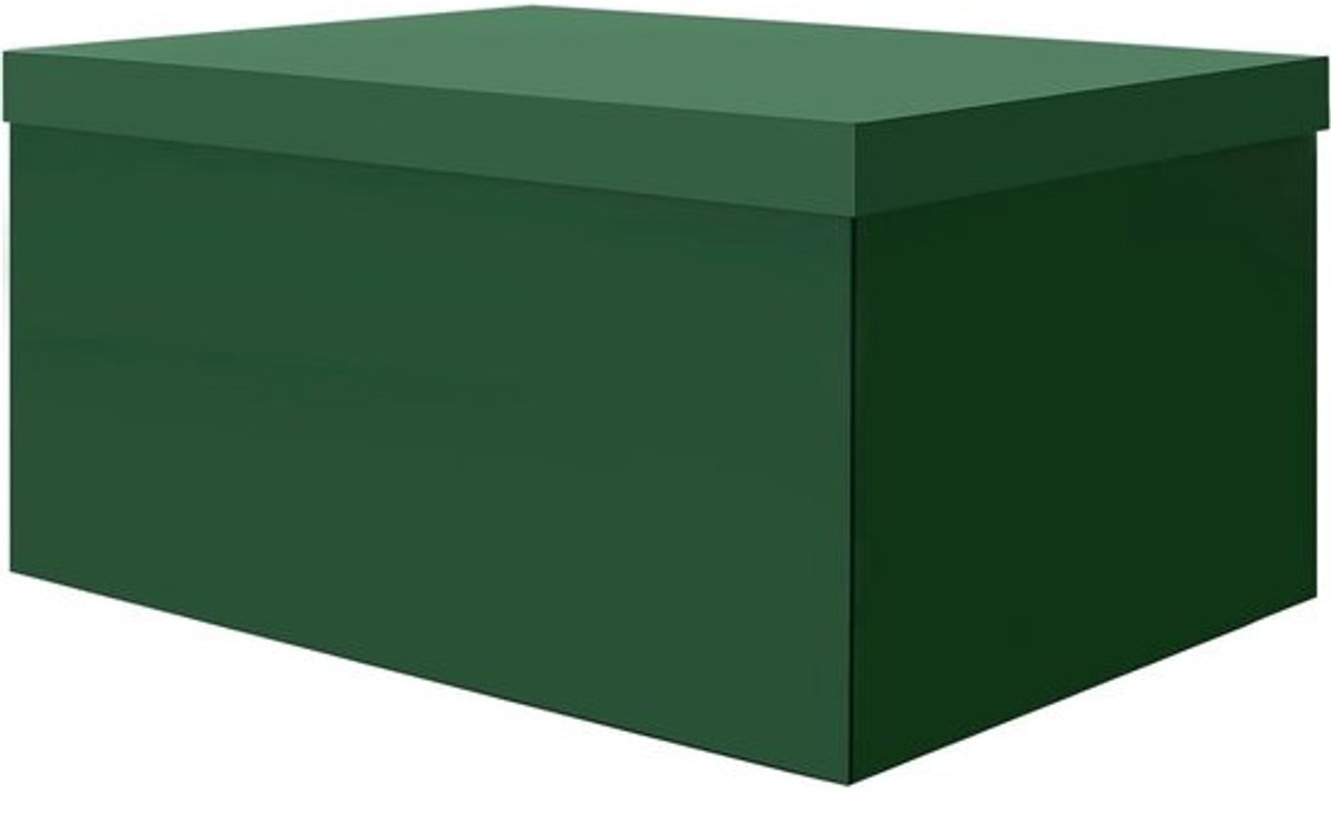Grote opbergdoos met deksel - 38 x 28 x 19 cm - voor thuis, slaapkamer, woonkamer en kantoor - ruimtebesparende oplossing
