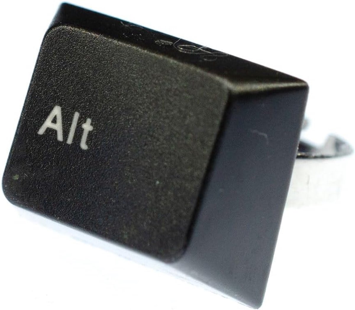Alt Taste Toetsenbordring PC teken ring computer toetsenbord zwart - handgemaakt modesieraad I vingerring met motief I verstelbaar één maat, 18mm, Kunststof