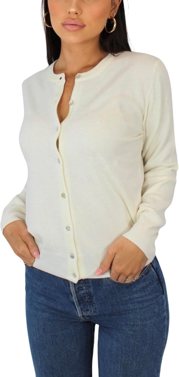Kasjmier-vest voor dames, gemaakt in Italië