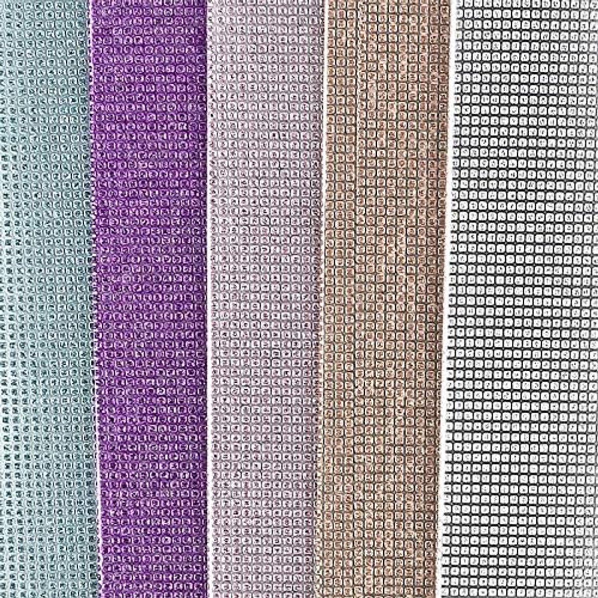 Wenskaartenset met enveloppen, 10 gekleurde kaarten, glitter-linnenlook, blanco, neutraal, ideaal voor felicitaties voor verjaardag, bruiloft, kleursortering 2, 16 x 16 cm