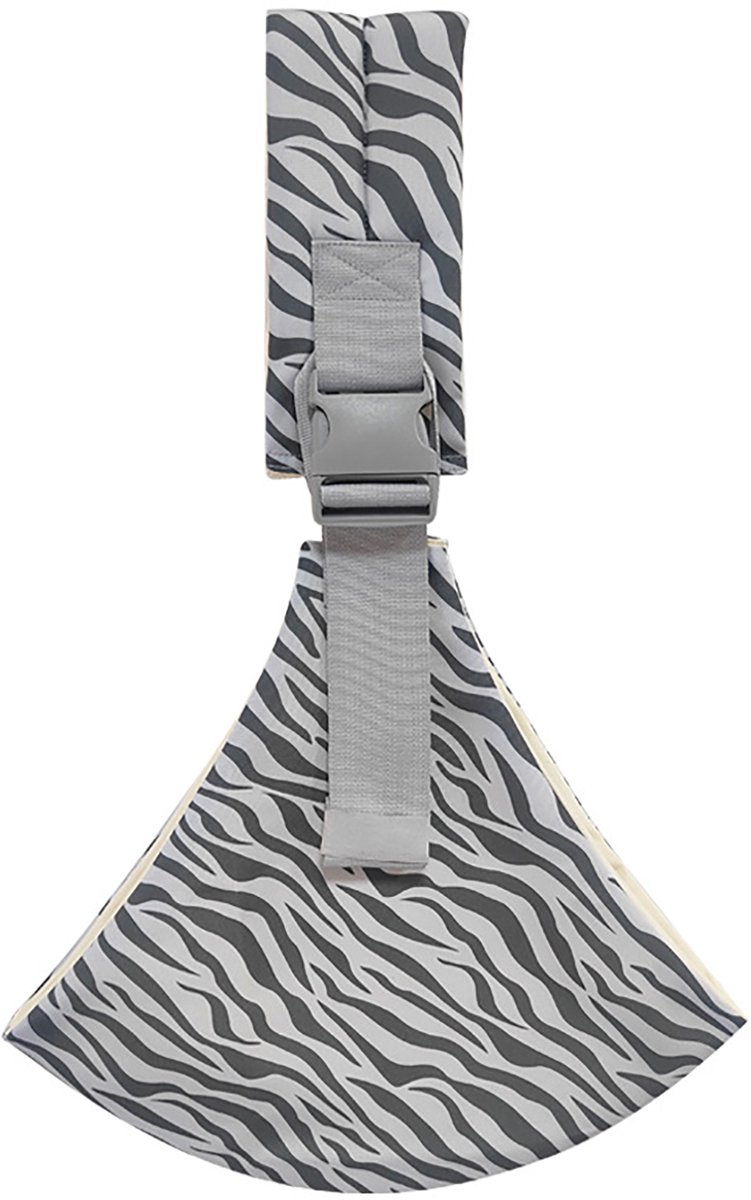 Draagzak - Kinderdrager - Draagdoek - Draagzakken - Draagbare Draagzak - Heupdrager Voor Kinderen van 9 Maanden tot 4 Jaar - Chouderdrager - Kinder - Voordrager - Baby Carrier - Voor Baby en Peuter - Ergonomische - Ademend & Veilig - Zebraprint Grijs