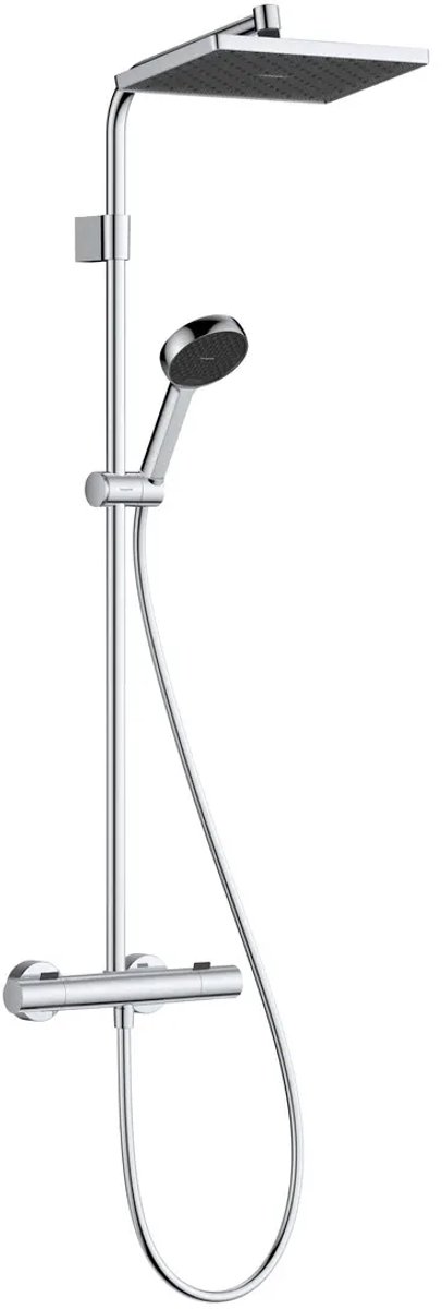 Hansgrohe Activera Q Showerpipe 290/180 1jet - EcoSmart m.Ecostat Fine chroom, 28748000