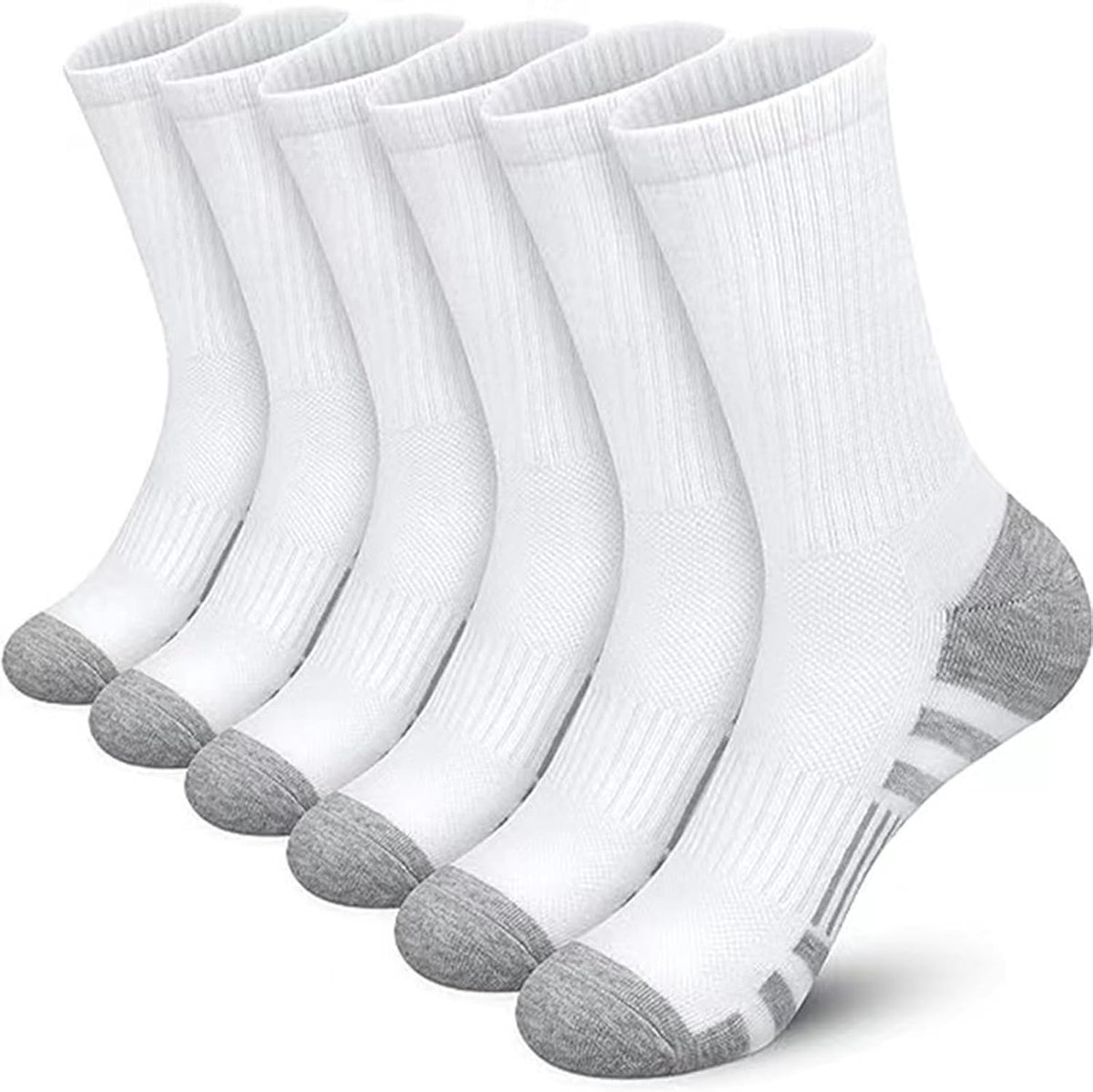 6 paar herensokken ademende sokken voor casual sneakers sokken voor heren