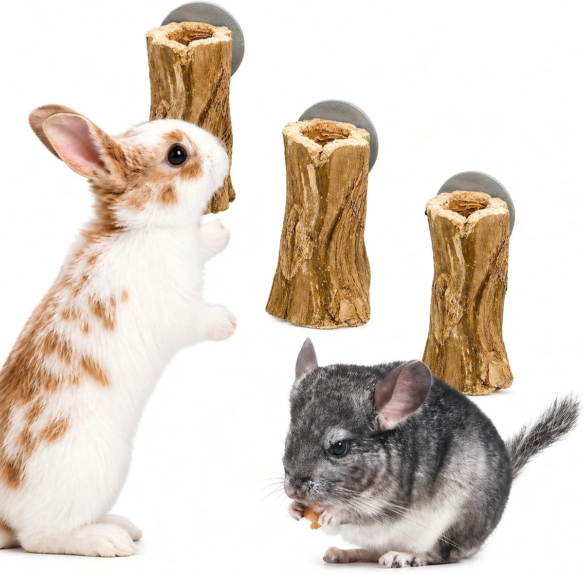 3-delige Konijnenkauwsticks voor Kleine Dieren