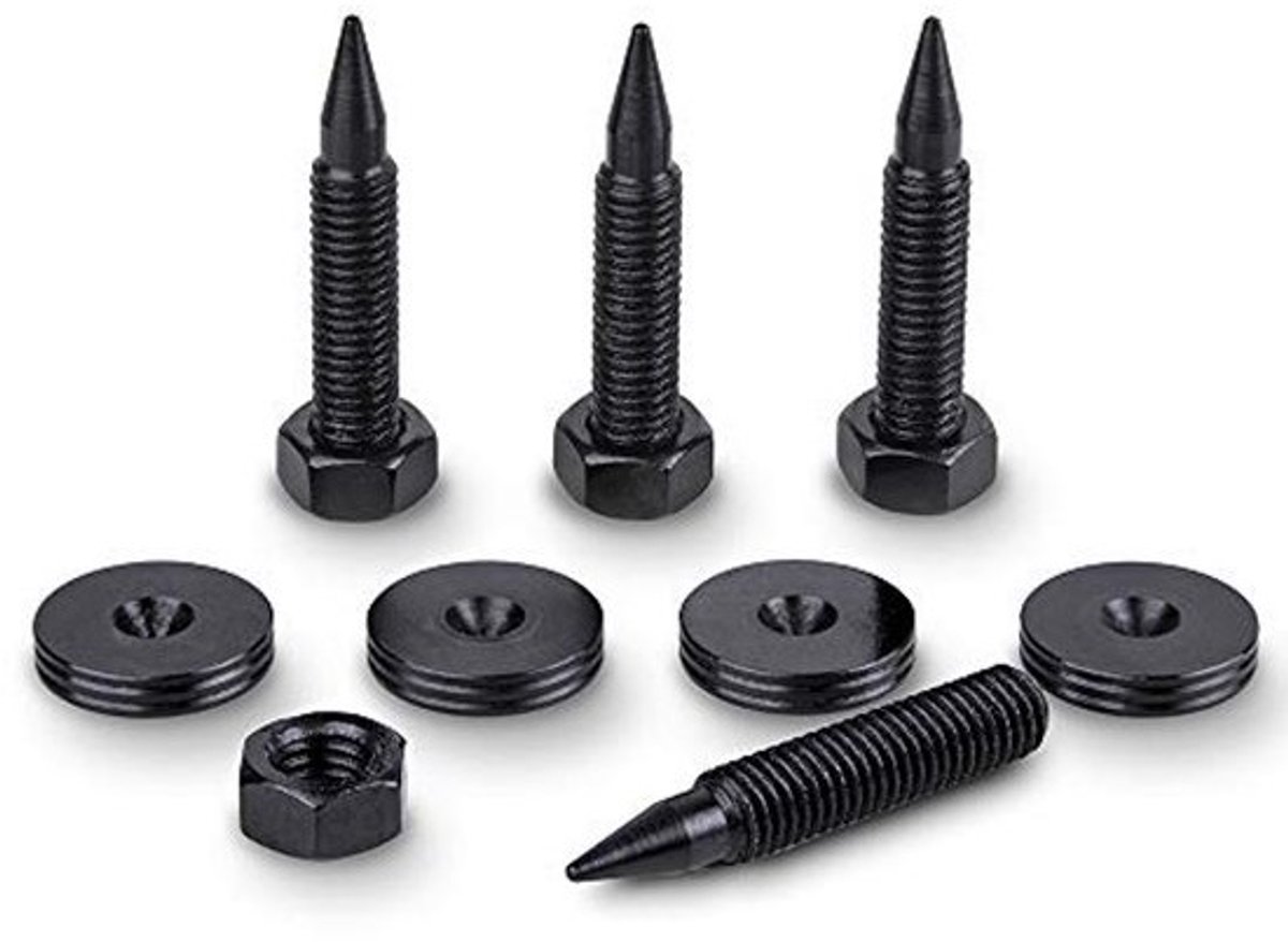 Luidspreker Spikes en Onderleggers M8 - 45mm L - Set van 4