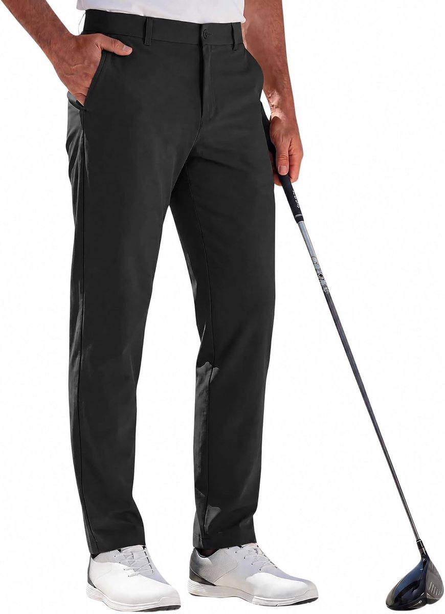 Golfbroek, ademende stretchbroek met zakken, sneldrogende chinobroek, lichte kostuumbroek