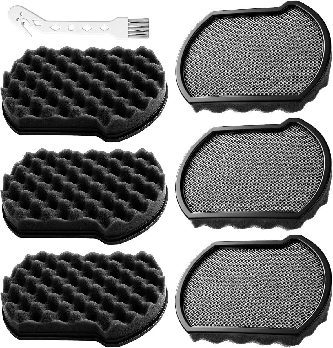 6 stuks filteraccessoires voor Bosch serie 6 stofzuiger, zonder stofreservoir, filter voor Bosch BGC41X36 BGC41XALL BGC41XSIL BGL6TPET vloerstofzuiger, vervangingsfilter vangt stof, pollen
