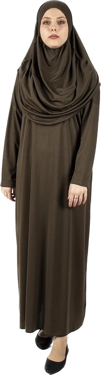 Gebedsjurk uit één stuk voor vrouwen, Abaya-jurk, Islamitische jurk, Hijab over de hele lengte